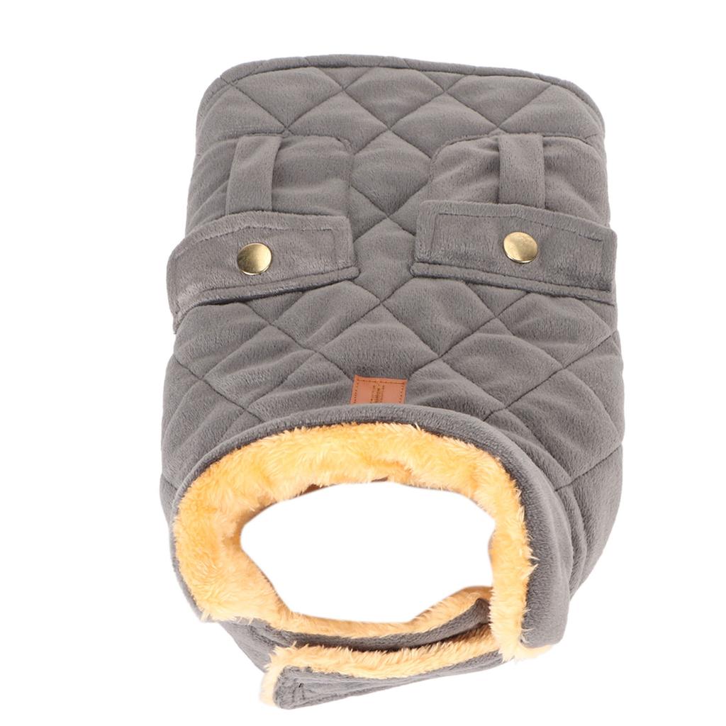 Теплая куртка для собак, модная ветрозащитная, уютная, утолщенная, удобная зимняя куртка для собак с карманом