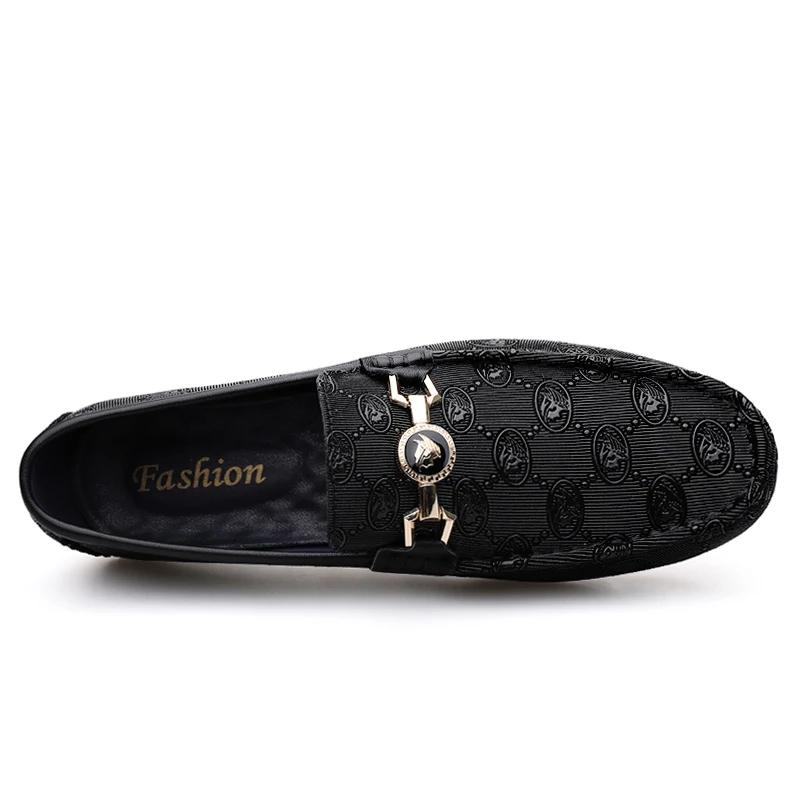 Fashion Men Genuine Leather Loafers Casual Luxury Shoes Brand Designer Spring Summer Man Shoes for Men