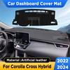 Для TOYOTA Corolla Cross -2024 Коврик на панель приборов автомобиля, Защитный коврик от солнца, Подушка-подкладка, Коврик из искусственной кожи, Панель-коврик, Аксессуары