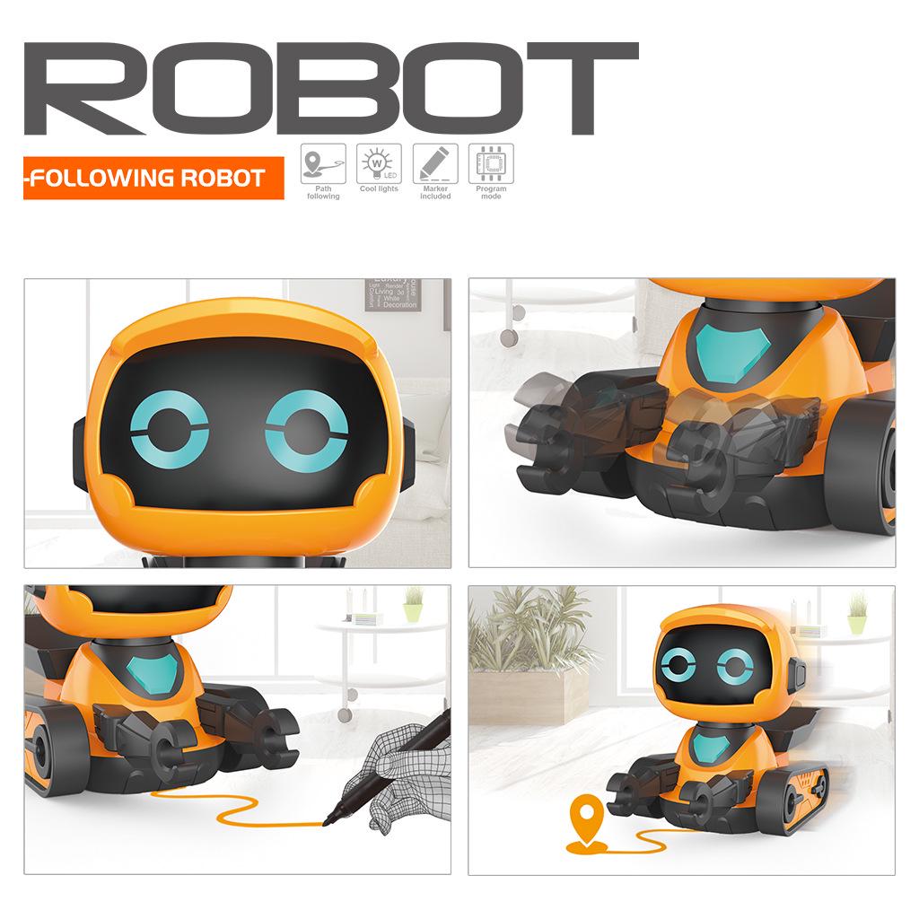 Track Drawing Smart Robot: Fun Early Education Toy with Sound Effects for Kids