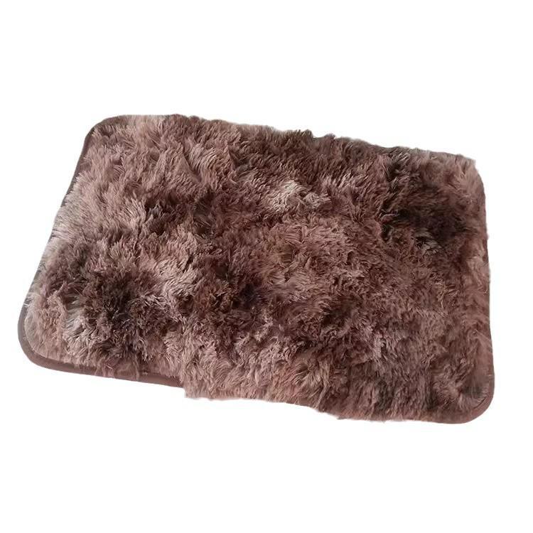 Толстый ковер с длинным ворсом в скандинавском стиле: Коврик с полным покрытием для гостиной, спальни или прикроватной тумбочки - грязеотталкивающее одеяло.