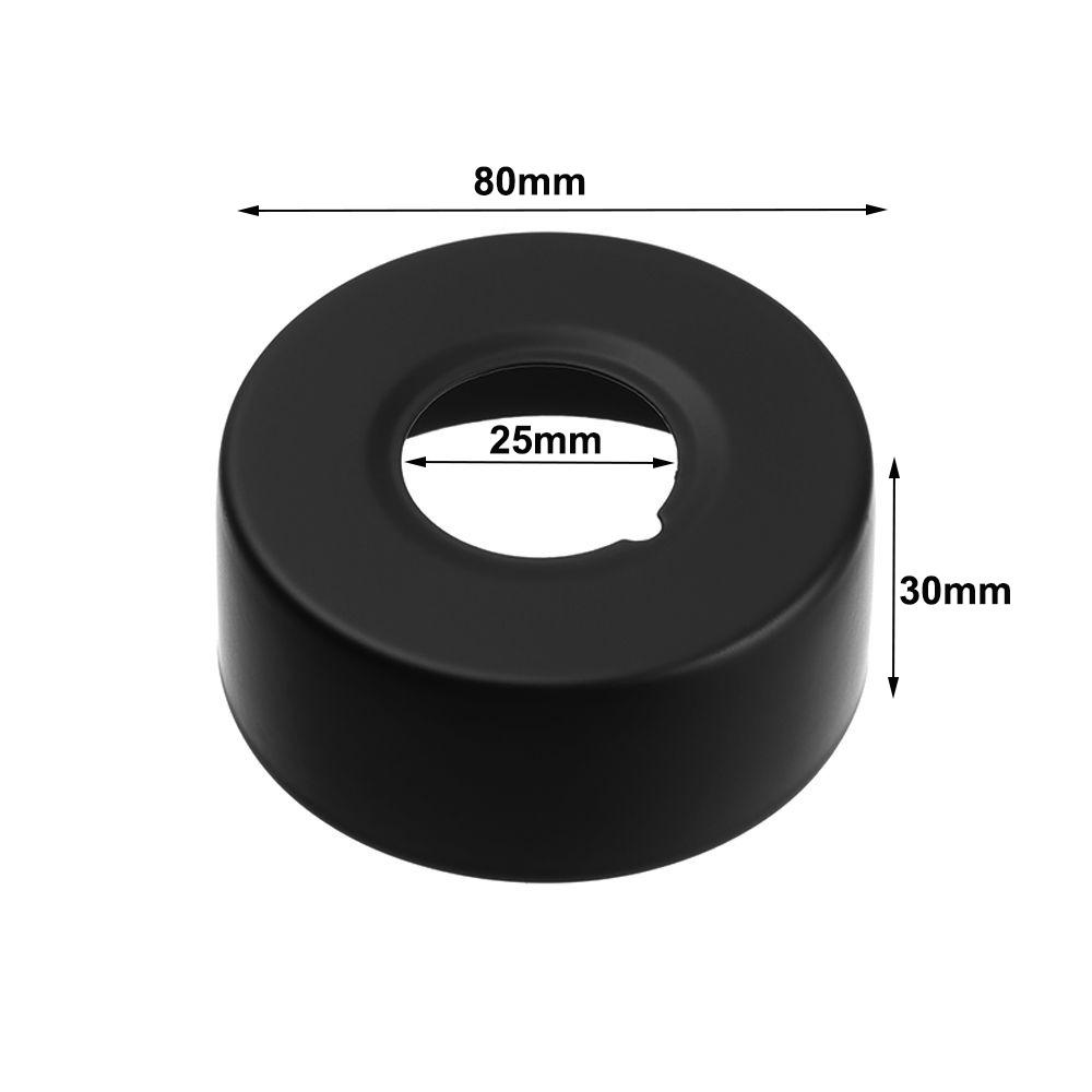 Black Faucet Decorative Cover Chrome Finish Wall Flange Cover New Trim Cover
