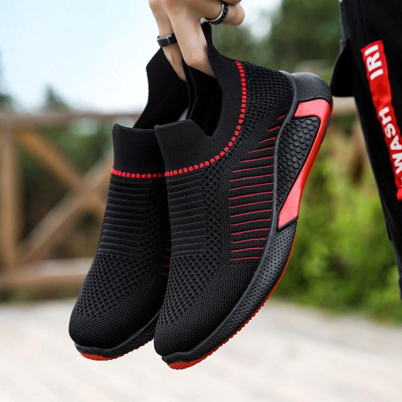 Men's Shoes Summer Breathable Mesh Sneakers Men Running Casual Sports Shoes Hollow White Shoes Tenis Masculino Sapatos