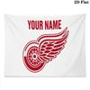 Custom Name,Detroit Red Wings Wall tapestry, aesthetic printed fabric blanket, suitable for bedroom, living room, and home decor.