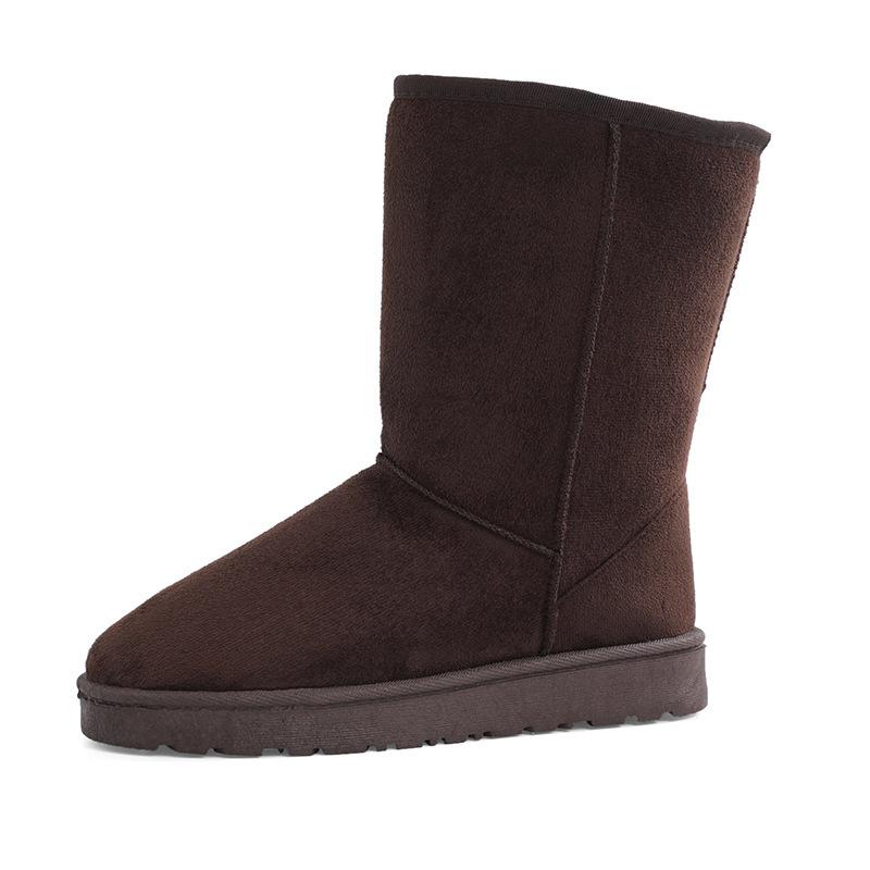 2025 Модные женские зимние сапоги с высоким рукавом, теплые хлопковые сапоги