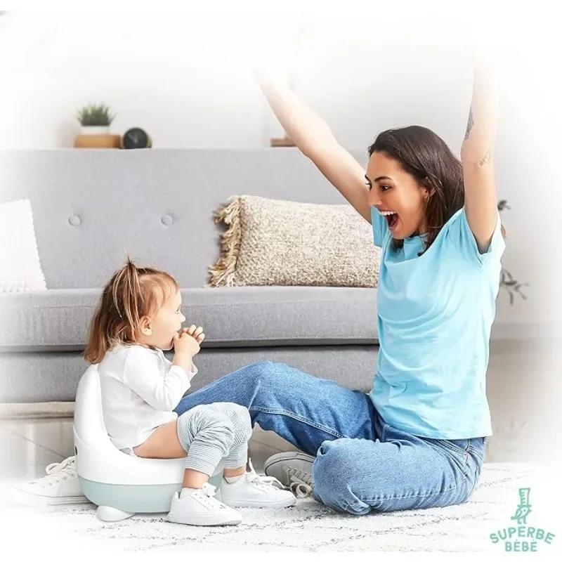 Bunny Toddler Potty Training Toilet Seat Toddler Toilet Seat Easy To Clean Non-Slip Kids Potty Chair Toddler Potty Seat Soft Pad