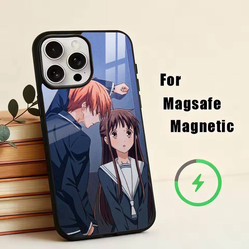 Anime healing F-Fruits B-Basket Phone Case For iPhone17,16,15,14,13,12,11 Plus,Pro Magnetic with Magsafe Wireless Charging