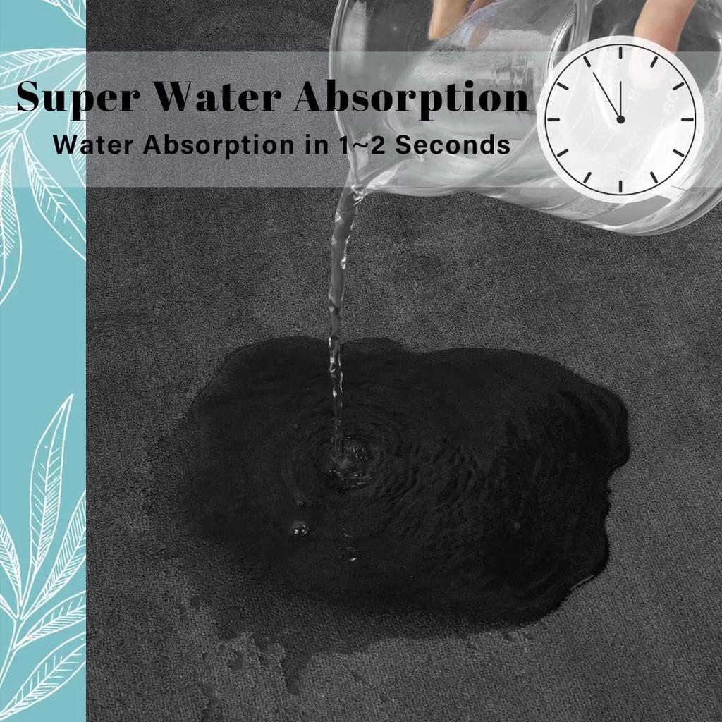 Супервпитывающий коврик для пола, супервпитывающий коврик для ванной, суперпротивоскользящий коврик для пола в ванную из кораллового бархата, коврик для двери