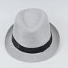 Соломенная шляпа Trilby Sun Hat Мужская женская летняя Панама Дизайнерская пляжная шляпа Fedora