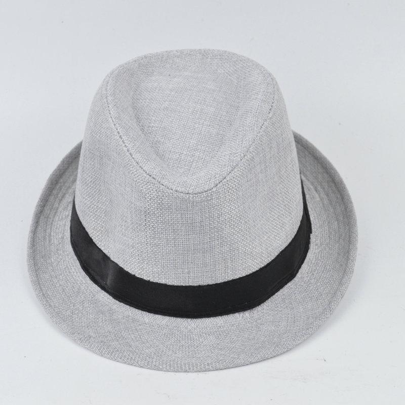 Соломенная шляпа Trilby Sun Hat Мужская женская летняя Панама Дизайнерская пляжная шляпа Fedora