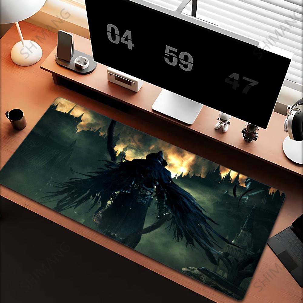 Игровой Bloodborne Большой Коврик для Мыши PC Геймерский XXL Настольное Украшение Компьютерный Большой Игровой Коврик для Мыши xmm Ковер на Стол