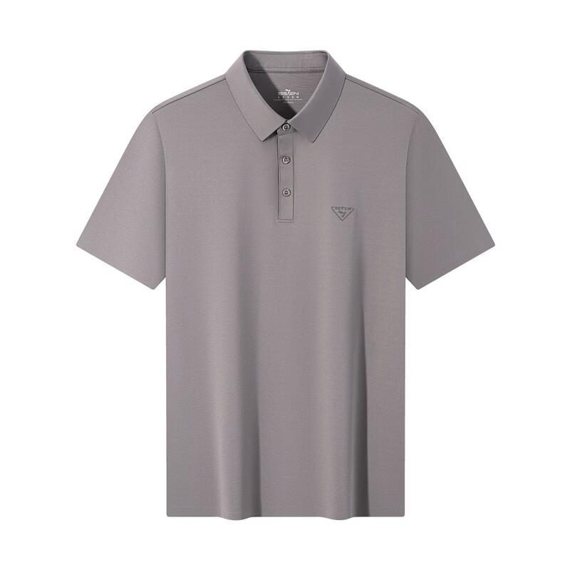 SEVEN Men's Seamless Silk Blend Polo Shirt