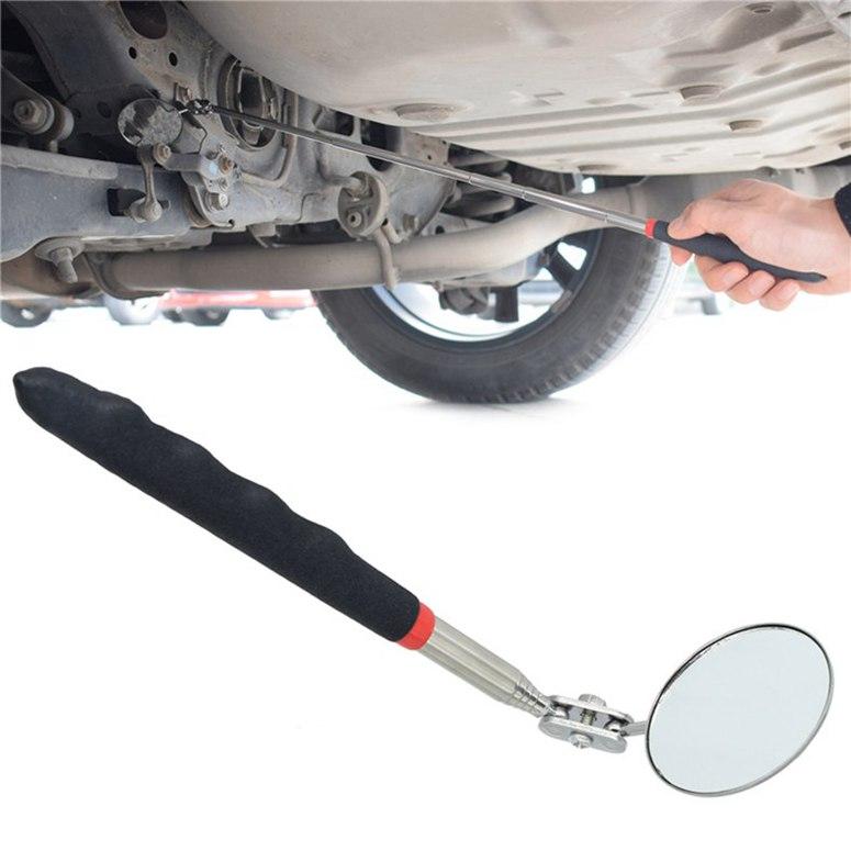 Practical Auto Repair Tool Under Vehicle Inspection Mirror Sight Glass Universal Telescopic Round Sight Glass