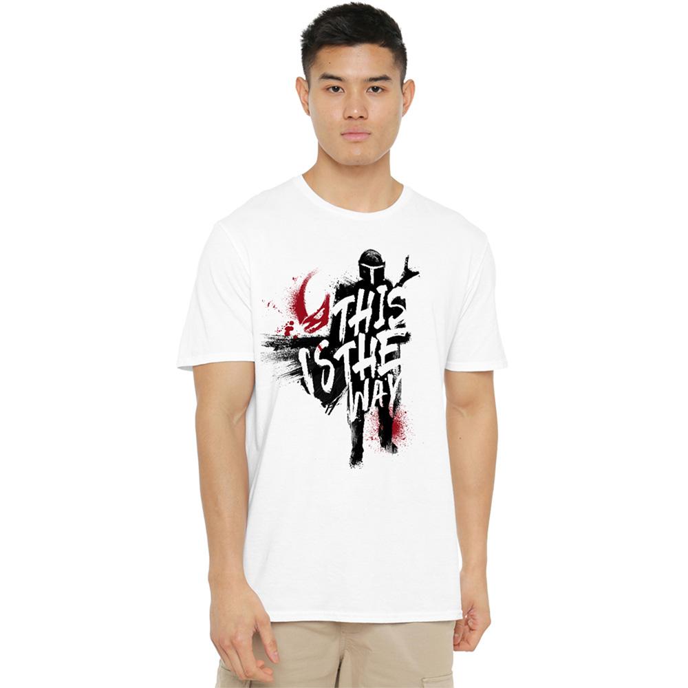 Star Wars Unisex Adult This Is The Way Ink Print T-Shirt