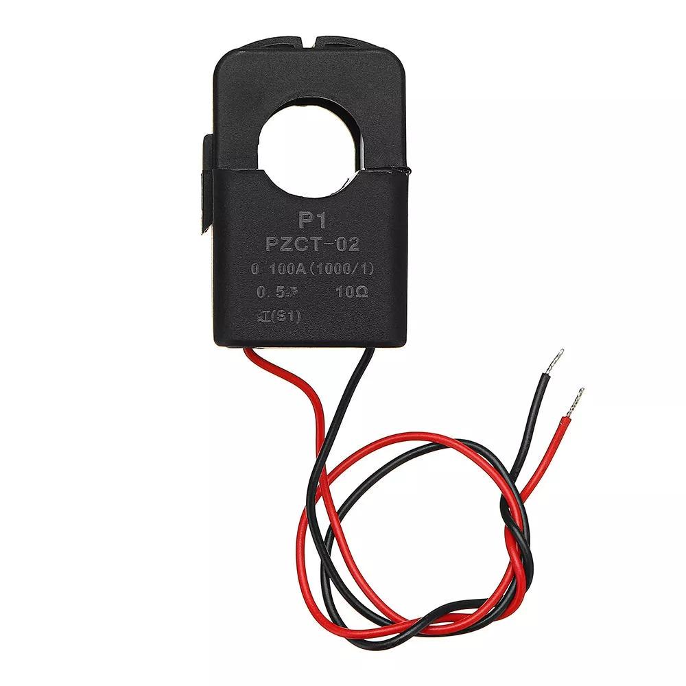 PZEM-022 Открытие и закрытие CT 100A AC Цифровой дисплей Монитор мощности Вольтметр Амперметр Частота