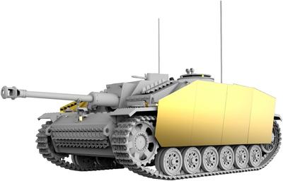 Miniart 1/35 Немецкая StuG III Ausf. G, Декабрь 1944 - Март 1945, MIAG, Полный пластиковый интерьерный модельный комплект, MA35357