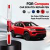 Для Jeep Compass Автомобильный ремонтный маркер для краски Подкраска Удаление царапин Сделай сам Автоаксессуары Белый 296 Черный 848 Красный JRM Серебристо-синий SB8