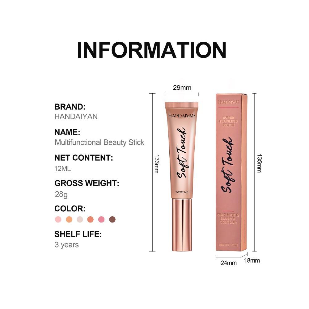 Тени для носа Shadow Side Shadow Highlight Трехмерный матовый кремовый макияж