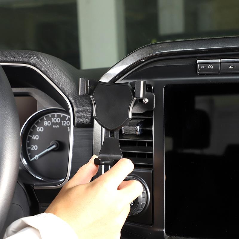 Автомобильный кондиционер, вентиляционное отверстие, кронштейн для мобильного телефона, подставка для GPS-телефона, подходит для Ford F150 2021 года, аксессуары для салона автомобиля