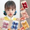 YANRONG Solid Color Bow Hair Clips For Gilrs Cute Sweet Hairpins Fashion Headbands Hair Accessories Barrettes For Kid Headdress