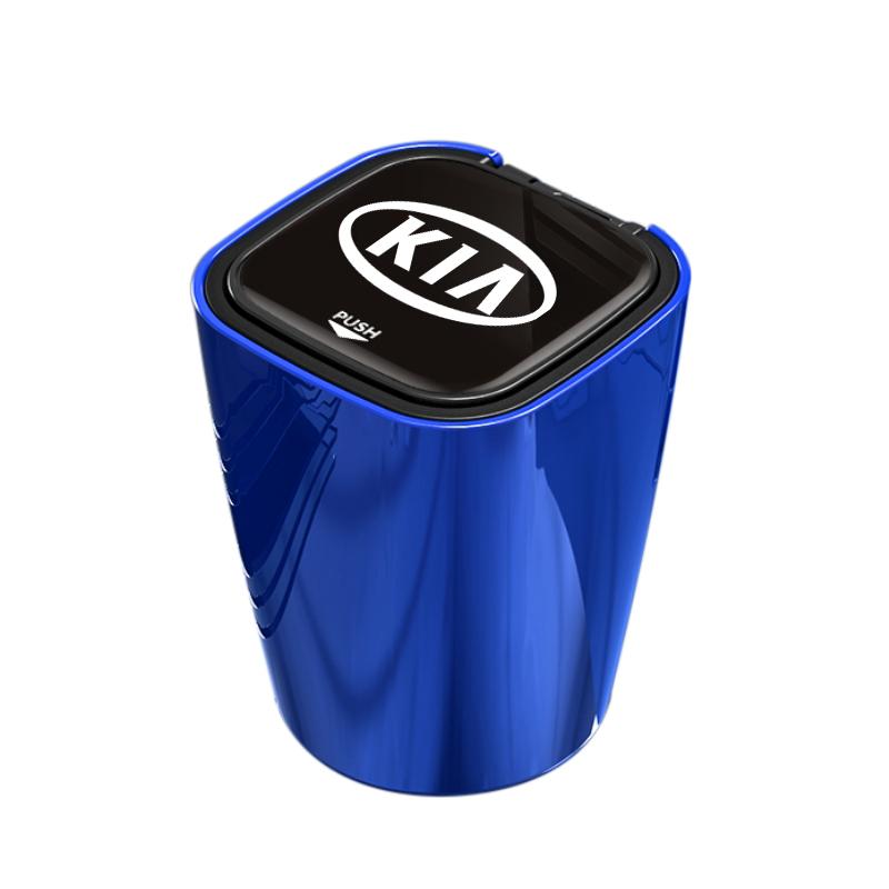 Car Ashtray Smokeless Storage Box with LED Light for KIA Sportage Rio Ceed Picanto K5 K9 Sorento auto Accessories rubbishIH0