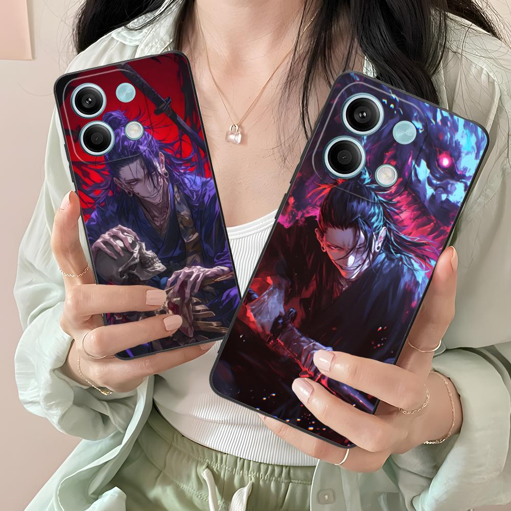 Чехол для телефона Jujutsu Kaisen Geto Suguru для Xiaomi Redmi Note 14 13 12 11 S Pro Plus 4G 5G Цветной печатный чехол Роскошный Красивый