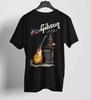 Футболка с гитарой Gibson Les Paul, ОДНОСТОРОННЯЯ ФУТБОЛКА, горячая, унисекс футболка