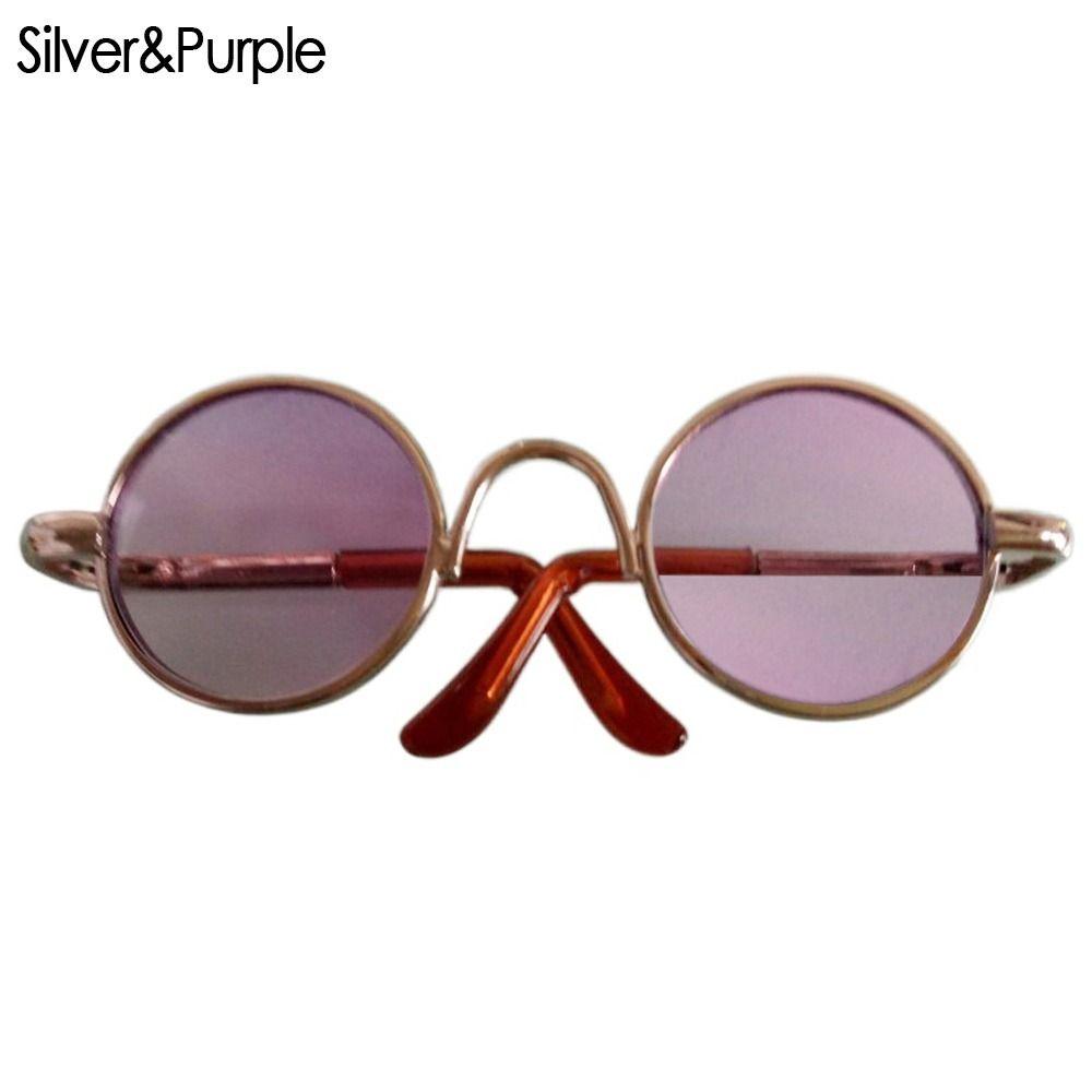 Plush Doll for 1/31/4 BJD Glasses Clothes For 10/15cm Dolls Plush Doll Eyeglasses Cute Heart Frame