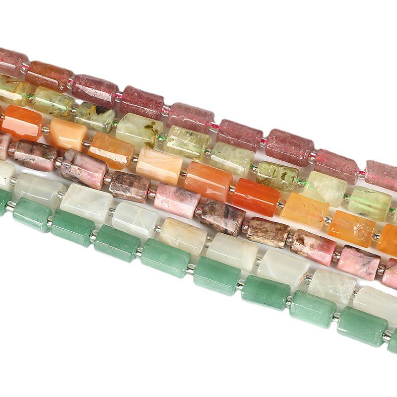 8x11мм Желтый Цитрин и Кунцит Аквамарин Столбики - Африканский Сосновый Бочонок