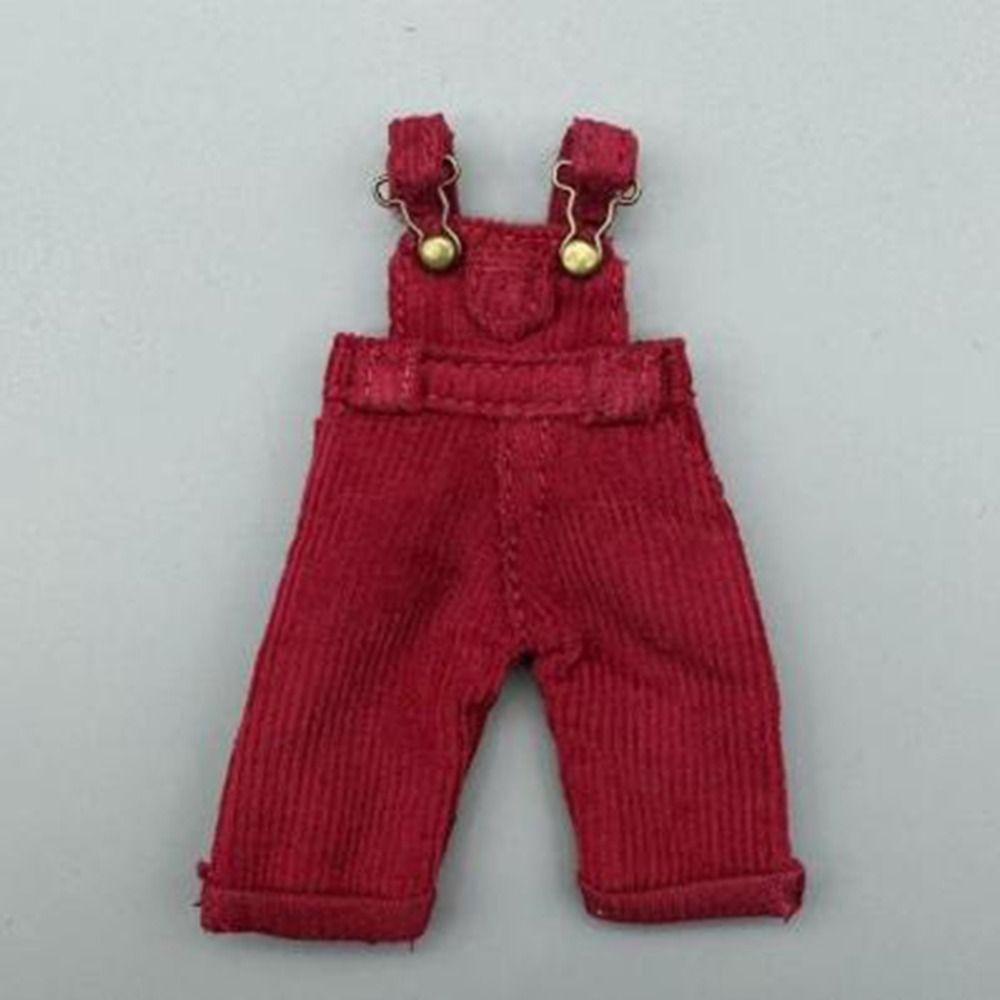 Mini Cute Jeans Trousers Shirt Denim Pants T-shirt Tops for 1/12 BJD Dolls for Ob11 Ymy Dolls