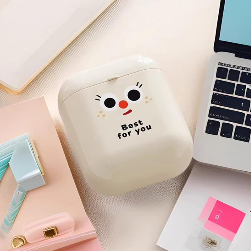 1Pcs Data Cable Organizer Cute Small Storage Box for Lipstick Earphones Sealed Student Desktop Organizer Case