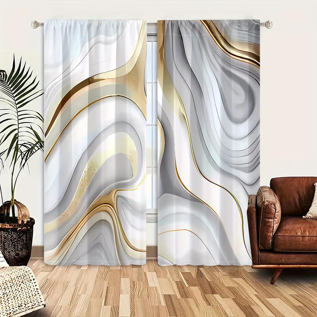 2 панели мраморная текстура напечатанные шторы оконное оформление для спальни офис кухня гостиная кабинет домашний декор люверсы сверху