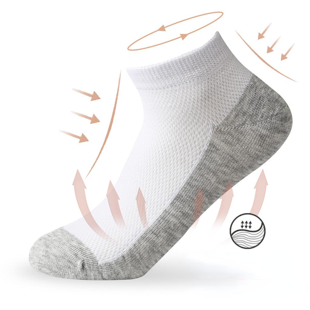 5 пар детских носков, летние тонкие белые хлопковые носки для мальчиков и девочек, короткие носки, сетчатые носки, студенческие носки