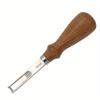 4 Size A4mm A6mm A8mm A10mm Practical Leather Craft Edge Beveler Skiving Beveling Knife DIY Cutting Hand Craft Tool with Wood Handle