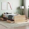 VidaXL Bed Frames Headboard and Footboard Sonoma Oak 100x200 Cm 3203798
