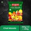 Pushp Chat Masala Tangy And Spicy Seasoning Blend For Fruits Snacks Salads And Chaats Authentic Flavor Enhancer200G X Pack Of 2