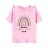Я стану старшей сестрой Радужный принт Детская футболка Футболка для объявления о беременности Друг Принт Топы для девочек Детская футболка с коротким рукавом