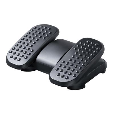 Sanwa Direct 20 кг Вес Подставка для ног для стола Подстольная подставка для ног, Регулируемая высота/угол, Вместимость, Работа, Педаль, Черный, 100-FR036