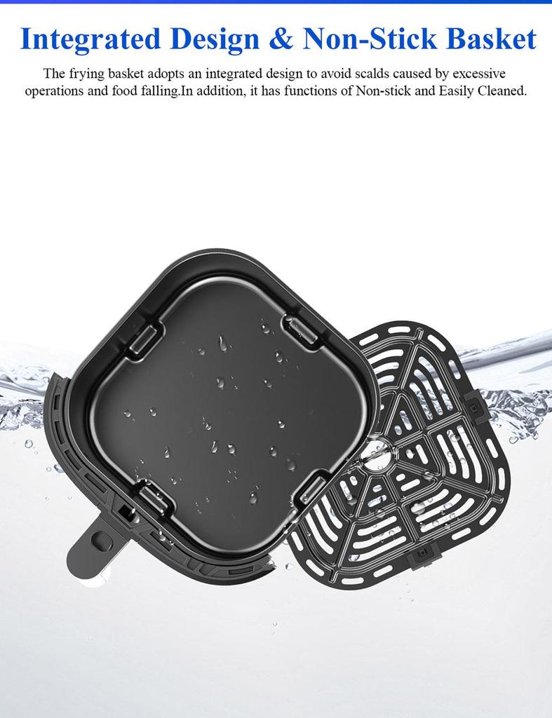 Proscenic T22 Air Fryer with 13 Presets & Shake Reminder, Oil Free Air Fryer 5L, Compatible with APP & Alexa - Black