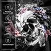 1PC Halloween Theme Throw Skeleton skull Flowers Gothic arts Thin Fashion Blanket Gifts for Couch Bed Car Home Camping all season use
