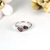 Natural Garnet Jewelry Sets Kits 925 Sterling Silver Clasp Earrings Ring PE 6*4mm Gemstone for Women Birthday Gift 2022