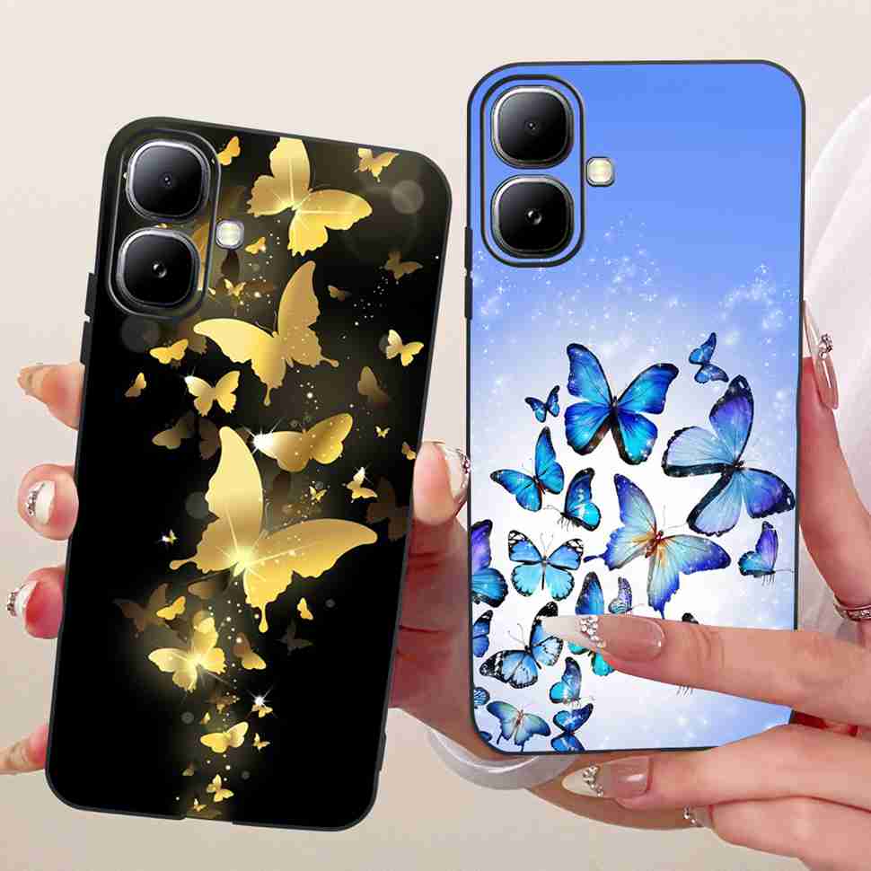 Чехол для Infinix Smart 20 4G X6840 X6840B, Чехол-накладка из ТПУ с рисунком Мультяшный Кот Динозавр, Черный, Для телефона Infinix Smart20 smart 20 4G
