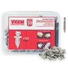 VKKM 120-Piece Double-Headed Wall Screw Anchors - #14 X 0.7 Inch, Holds Up To 30 Lbs, Perfect for Drywall and Masonry