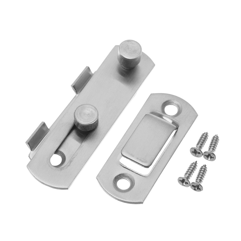 Clasp Security Silent Gate Buckle Stainless Steel Cabinet Catches Window Catch Lock Hasp Door Bolt