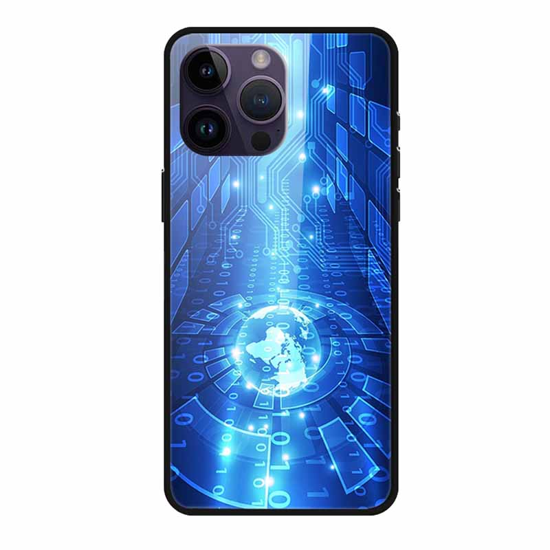 Закаленное Стекло Чехол Для iphone 15 Pro Max Чехол Жесткое Стекло Задняя Крышка Мягкий ТПУ Бампер Для iphone 16 Pro Max Чехол для Телефона 16Pro Max