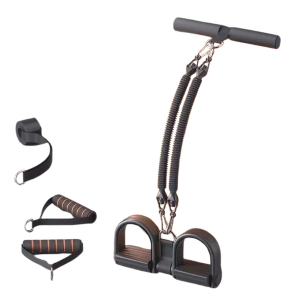 2/3/4-прядный педальный тренажер для подтягивания и скручивания, для похудения живота, 50/75/100 фунтов, педальный эспандер, многофункциональный, сверхпрочный