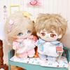 Plush Stuffed 10CM Doll Clothes Hoodies No Attributes Dolls Clothes Pink T-shirt Pants Set  Kids