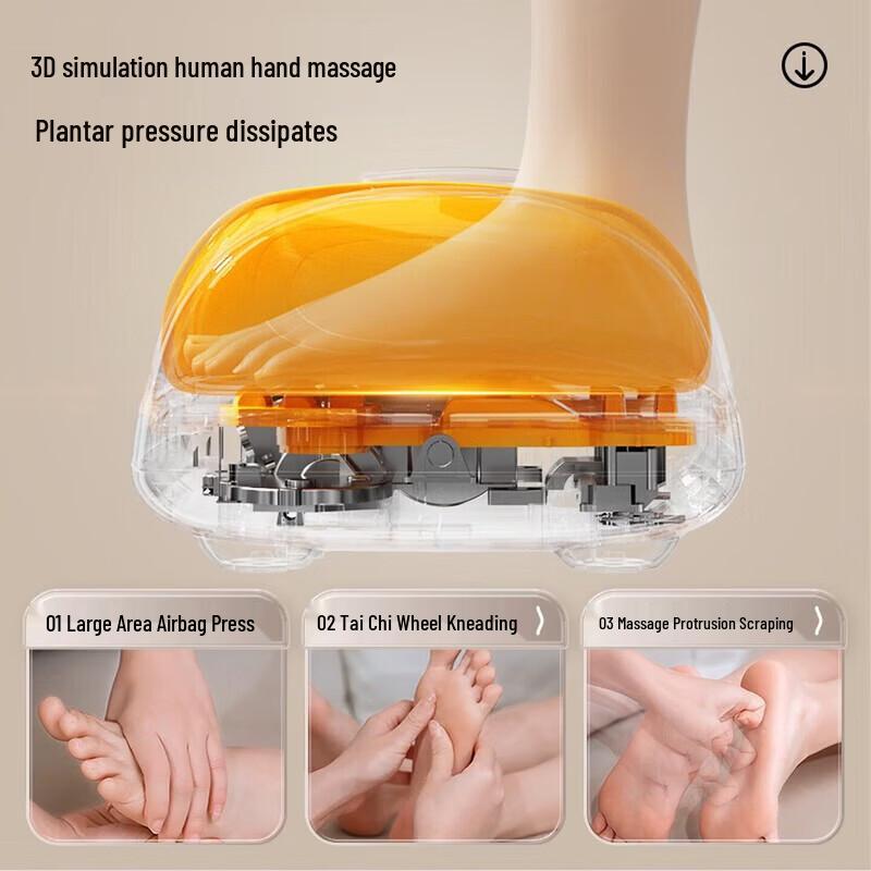 CHIGO 3D Airbag Foot & Leg Massager with Heat and Roller CN plug (adapter included)