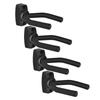 4Pcs Guitar Hangers Wall Mount Guitar Holder Guitar Ukulele Bass Support Display