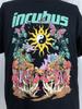 90-е группа Incubus Графическая базовая черная Винтажная футболка Хлопковая футболка унисекс